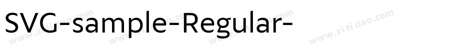 SVG-sample-Regular字体转换