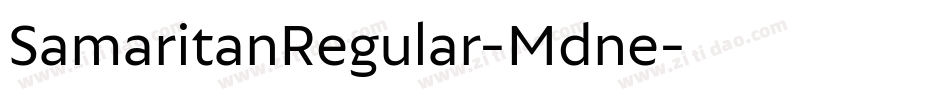 SamaritanRegular-Mdne字体转换