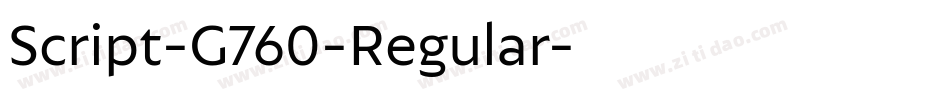 Script-G760-Regular字体转换