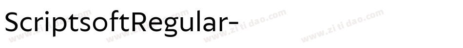 ScriptsoftRegular字体转换