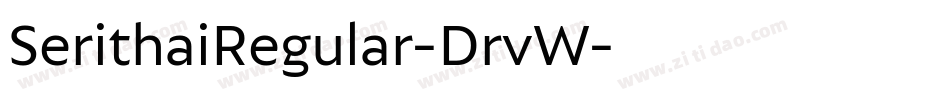 SerithaiRegular-DrvW字体转换