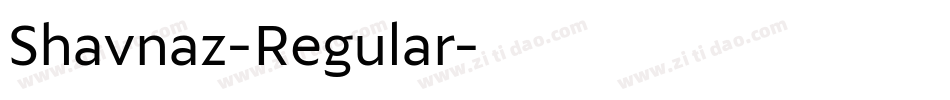 Shavnaz-Regular字体转换