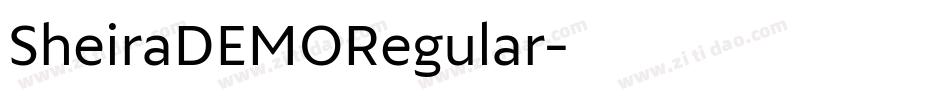 SheiraDEMORegular字体转换