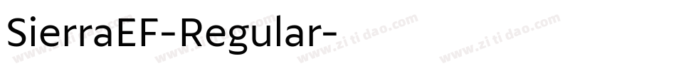 SierraEF-Regular字体转换