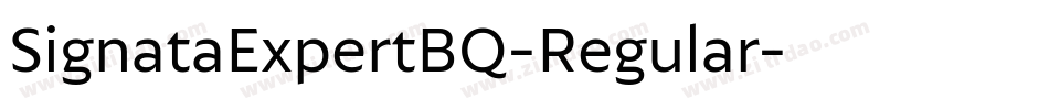 SignataExpertBQ-Regular字体转换
