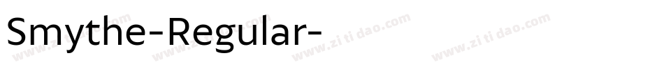 Smythe-Regular字体转换