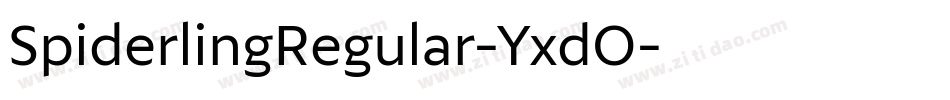 SpiderlingRegular-YxdO字体转换
