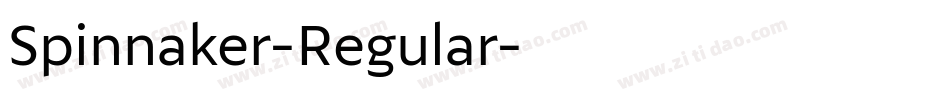 Spinnaker-Regular字体转换