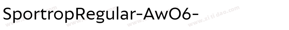 SportropRegular-AwO6字体转换
