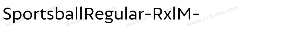 SportsballRegular-RxlM字体转换