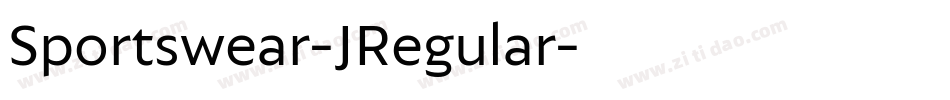 Sportswear-JRegular字体转换