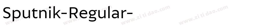Sputnik-Regular字体转换