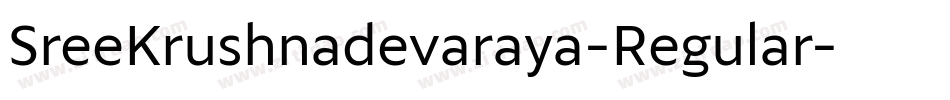 SreeKrushnadevaraya-Regular字体转换