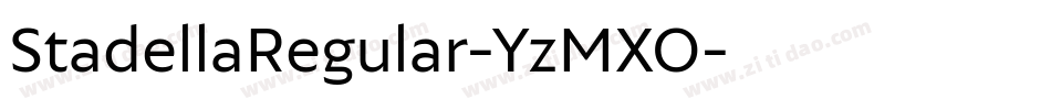 StadellaRegular-YzMXO字体转换