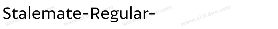Stalemate-Regular字体转换