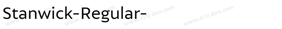 Stanwick-Regular字体转换