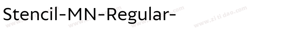 Stencil-MN-Regular字体转换