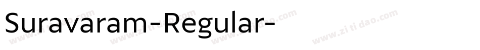 Suravaram-Regular字体转换