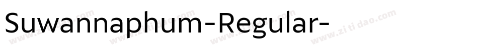 Suwannaphum-Regular字体转换