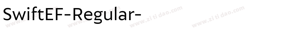 SwiftEF-Regular字体转换
