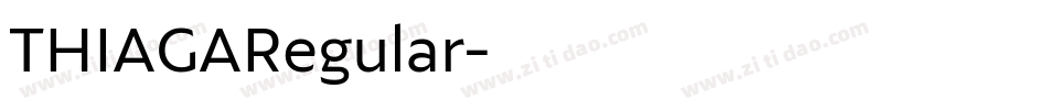 THIAGARegular字体转换