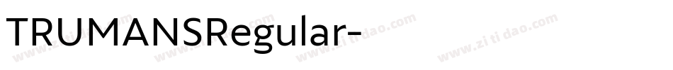 TRUMANSRegular字体转换