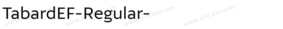 TabardEF-Regular字体转换