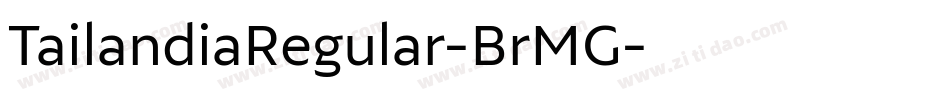 TailandiaRegular-BrMG字体转换