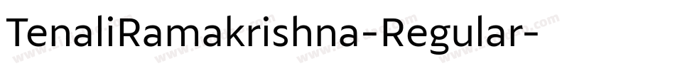 TenaliRamakrishna-Regular字体转换