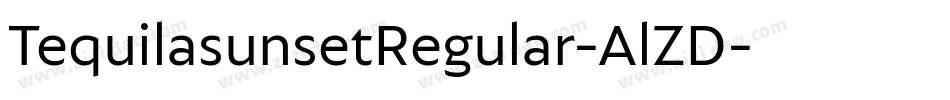TequilasunsetRegular-AlZD字体转换