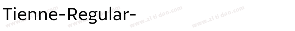 Tienne-Regular字体转换