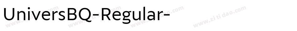 UniversBQ-Regular字体转换