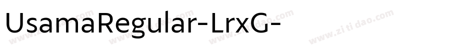 UsamaRegular-LrxG字体转换