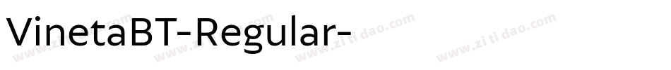 VinetaBT-Regular字体转换