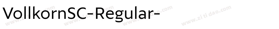 VollkornSC-Regular字体转换