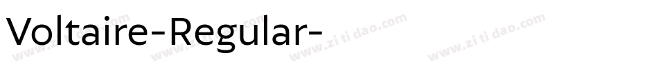 Voltaire-Regular字体转换
