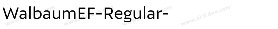 WalbaumEF-Regular字体转换