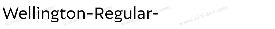Wellington-Regular字体转换