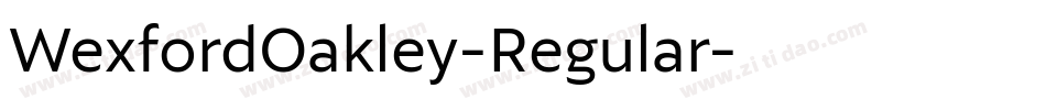 WexfordOakley-Regular字体转换