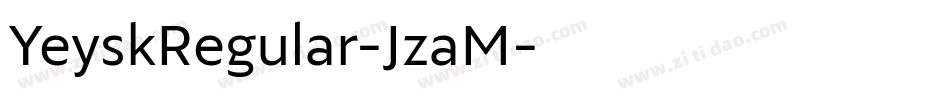 YeyskRegular-JzaM字体转换