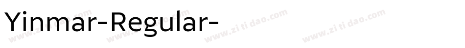 Yinmar-Regular字体转换