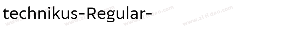 technikus-Regular字体转换