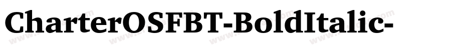 CharterOSFBT-BoldItalic字体转换