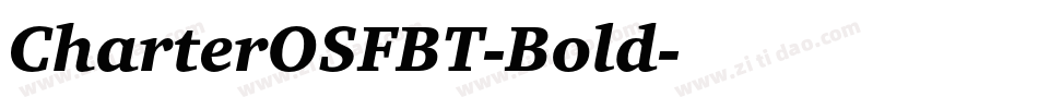 CharterOSFBT-Bold字体转换