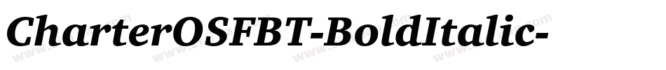 CharterOSFBT-BoldItalic字体转换