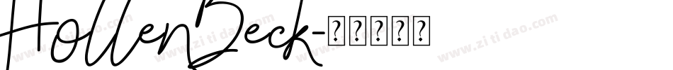 HollenBeck字体转换