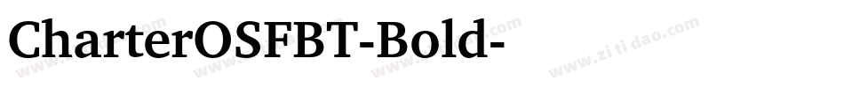 CharterOSFBT-Bold字体转换