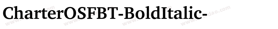 CharterOSFBT-BoldItalic字体转换