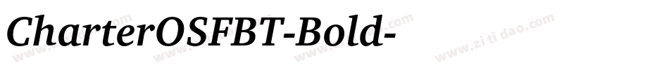 CharterOSFBT-Bold字体转换