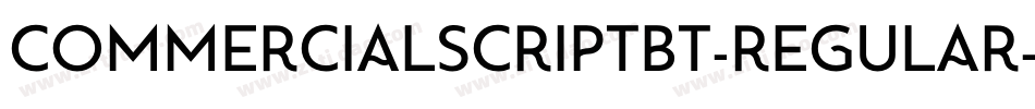 CommercialScriptBT-Regular字体转换